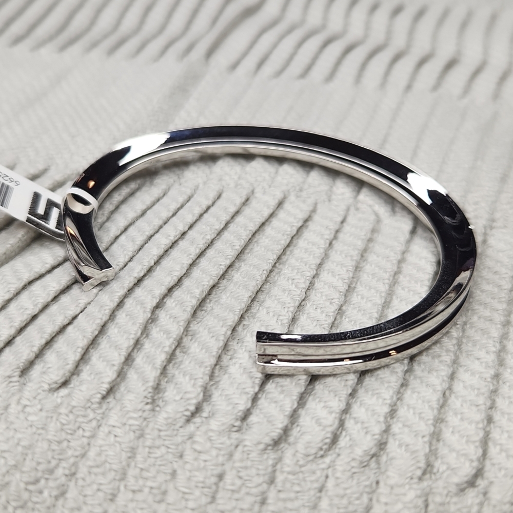 5 for $25! Stella Valle Y Cuff Bracelet Silver Color size 6.5